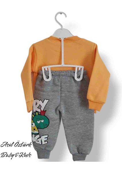 Kız Erkek Bebek Çocuk Unisex Alt Üst Eşofman Takımı Kışlık 3 Ip Şardonlu Angry Birds Model fiyatları