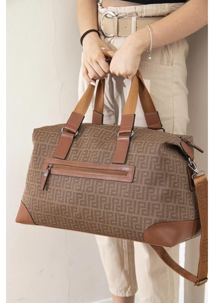 Silver&polo 873 Seyahat Çantası Toprak Taba