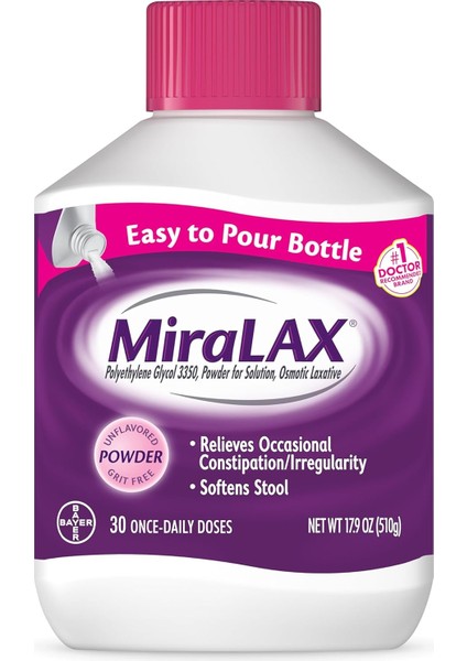 Miralax Powder Laxative 30 Doses 510 gr