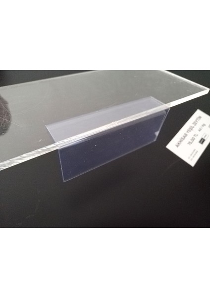 Cam Raflar Için (10X4 Cm) Pvc Etiketlik, Şeffaf Etiket Cebi Cam Rafa Takılan Ürün Isimliği Etiketliği modelleri