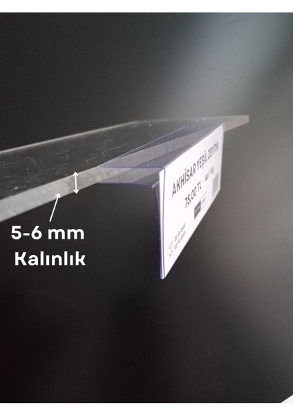 Cam Raflar Için (10X4 Cm) Pvc Etiketlik, Şeffaf Etiket Cebi Cam Rafa Takılan Ürün Isimliği Etiketliği fiyatları