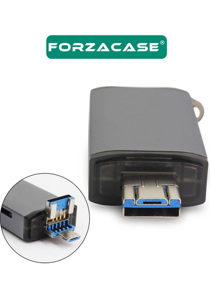 USB 3.0 Type C Micro USB Kart Okuyucu 3in1 USB Otg Sd/tf - FC447 indirimleri