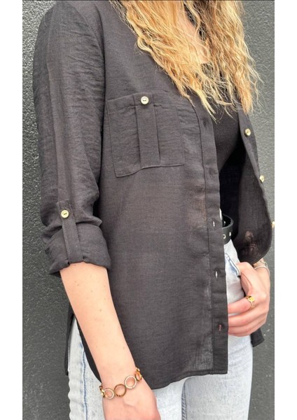 Keten Siyah Gömlek fiyatları