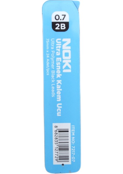 Ultra Esnek 2b 75 mm 0.7 Kalem Ucu 24'lü 12 Tüp 7217 07