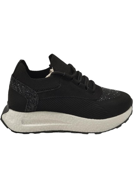 305Z Triko Ortopedik Köpük Taban Taş Detaylı Günlük Kadın Ortopedik Sneaker Spor Ayakkabı