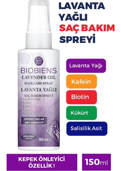 Lavanta Yağlı Saç Bakım Spreyi 150 ml