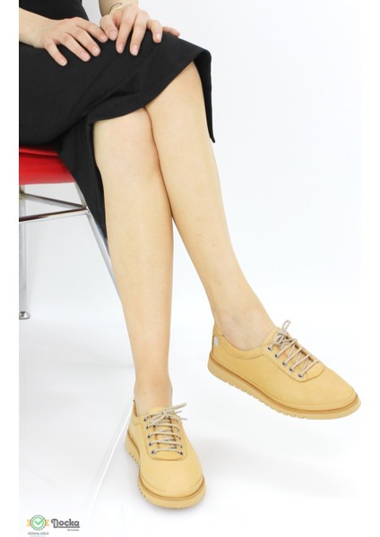 Mammimia Kadın Hakiki Deri Ortopedik Spor Tarz Oxfort Ayakkabı M25/YA-MARY fiyatları