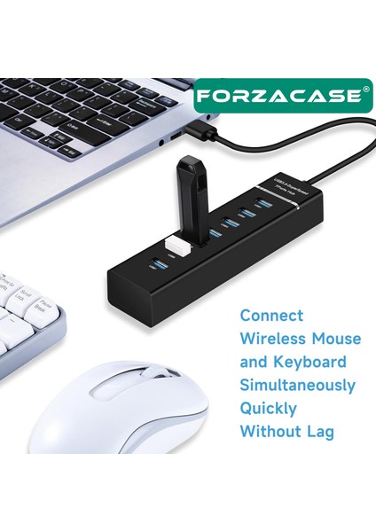 USB 3.0 To USB 2.0 Port Çoğaltıcı Hub 7in1 Otg Adaptör 7li USB Çoklayıcı - FC478