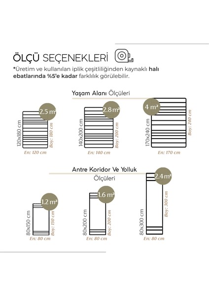 Vime 12 Natural Jüt Halı Yolluk El Dokuma Jüt Kilim Hasır Halı Dekor Otantik Halı Bohem El Halısı