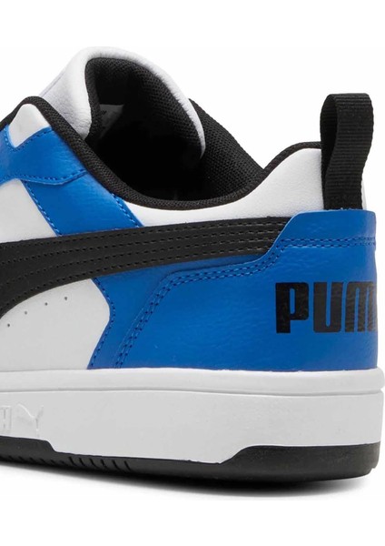 Rebound V6 Low Unisex Sneaker Ayakkabı 392328-16 Beyaz-Mavi