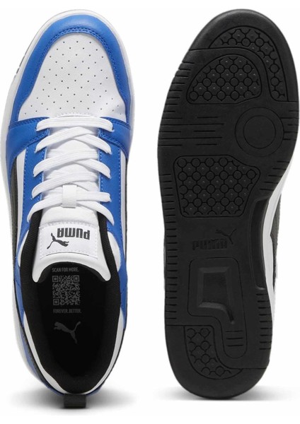 Rebound V6 Low Unisex Sneaker Ayakkabı 392328-16 Beyaz-Mavi