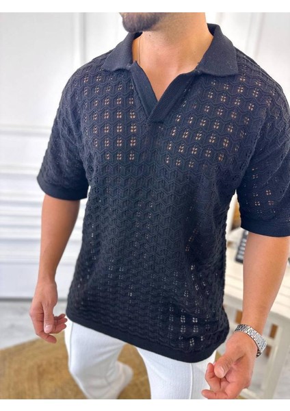 T-Shirt Nefes Alabilen Terletmez Polo Yaka Tshirt Slim Fit Tişört modelleri