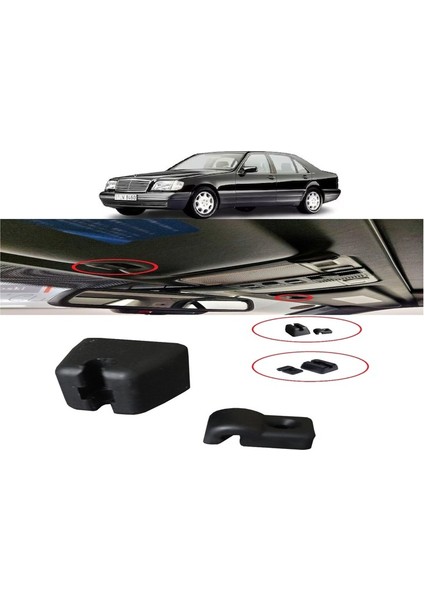 Mercedes S Class W140 Kasa 1991-1998 Güneşlik Ayağı Klips Plastiği (1 Adet )