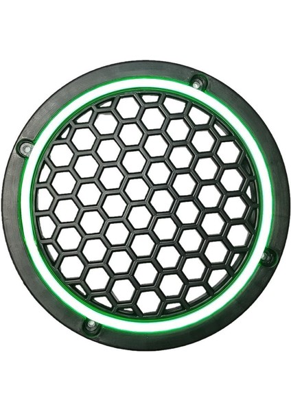 Neon Işıklı 16 cm Hoparlör ve Midrange Kapağı - 2 Adet - Yeşil
