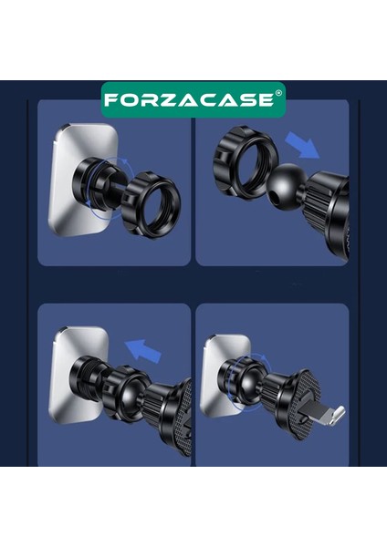 Güçlendirilmiş Mıknatıslı Izgaralıktan Kelepçeli Araç Içi Telefon Tutucu - FC475 modelleri