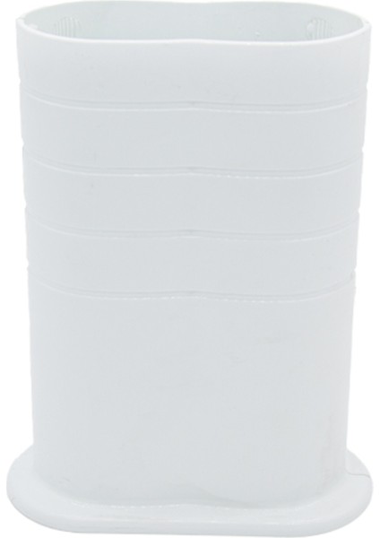 Çiftli Boru Gizleme Aparatı Düz - Beyaz