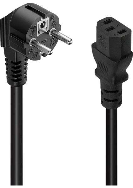 Power Kablo 5 Metre 0.75MM Bilgisayar Kasası Monitör Elektirik Kablosu