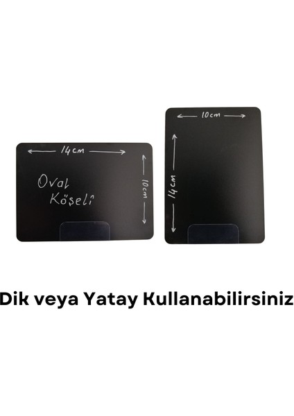 10 Adet Silinebilir Pvc Karatahta Etiket Stand 14 x 10 cm indirimleri