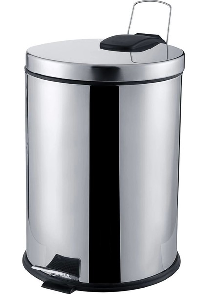 30 Lt. Pedallı Krom Çöp Kovası