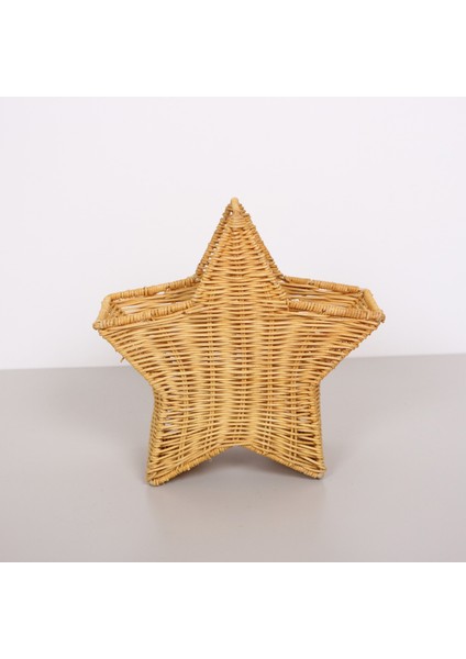 Bohem Rattan Yıldız Çatallık ve Kaşıklık 26X17, Iskandinav, Modern