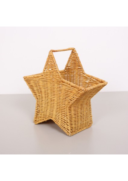 Bohem Rattan Yıldız Çatallık ve Kaşıklık 26X17, Iskandinav, Modern