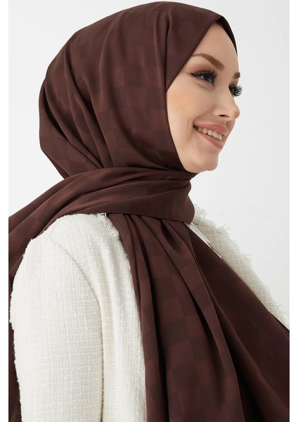 Ipeksi Jakar Şal Dama Desen Kadın