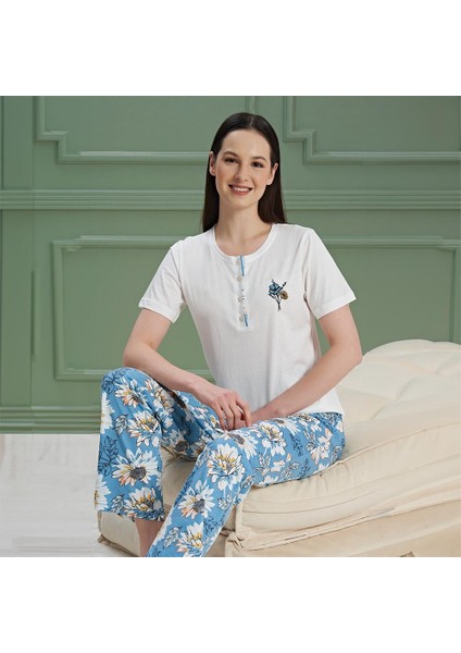 985 Kadın Kısa Kol Pijama Takım