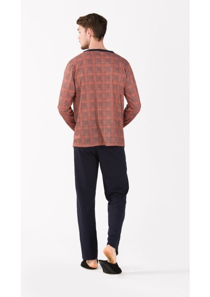 2'li Viskon Erkek Pijama Takımı