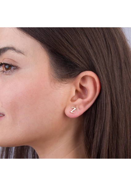 14 Ayar Altın Z Harf Küpe 0,45 gr fiyatları