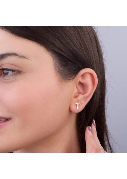 14 Ayar Altın T Harf Küpe 0,42 gr fiyatları