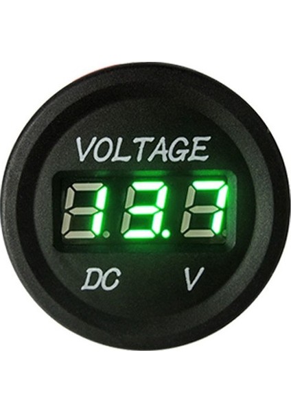 Speeduf DC7V-30V LED Panel Mini Dijital Voltmetre - Yeşil