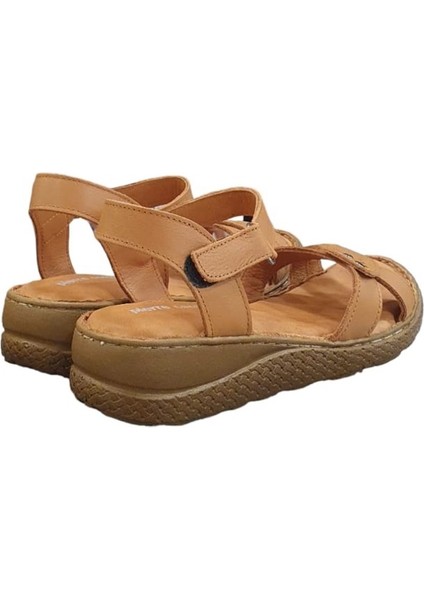 Deri Anatomik Kadın Sandalet Ayakkabı modelleri