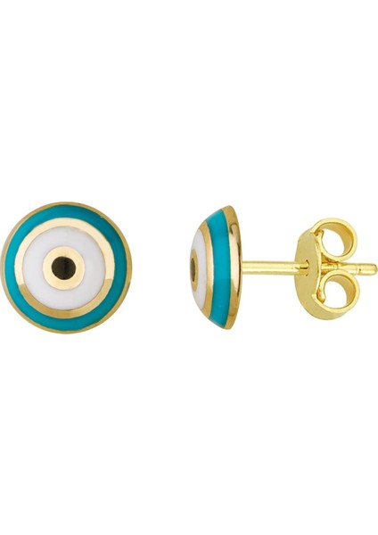 14 Ayar Nazar Boncuğu Altın Küpe 1,20 gr fiyatları