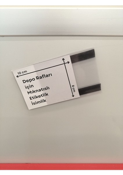 10 Adet C Tipi Pvc Magnet Etiketlik Mıknatıslı Etiketlik (8x10 cm) isimlik Etiketlik Depo Raf Etiketliği isimlik Bilgilendirme fırsatları