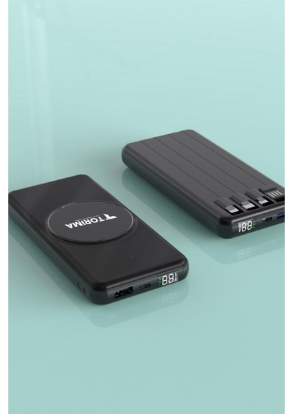 Trm-1014 10.000mah Wirelles Dijital Göstergeli Powerbank