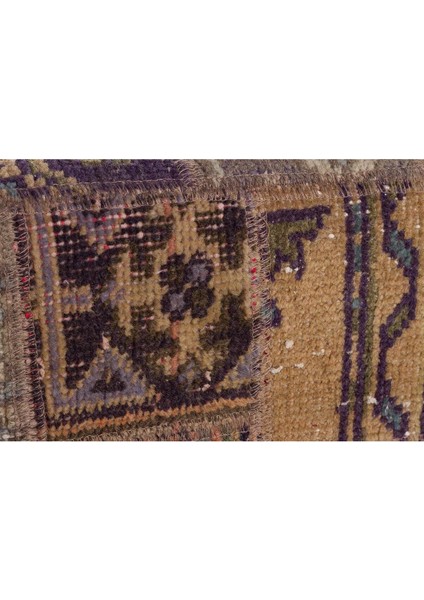 Kahveregi Anadolu Kilim El Dokuma Patchwork Puf