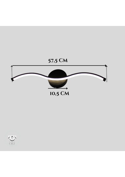 Modern Martı Dizayn Mat Siyah Aplik