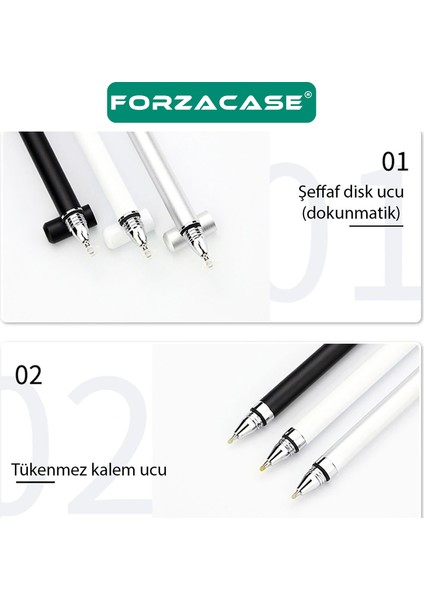 Universal Telefon Tablet iPad 2in1 Disk Uçlu Stylus Pen Dokunmatik Kalem - FC470 fiyatları