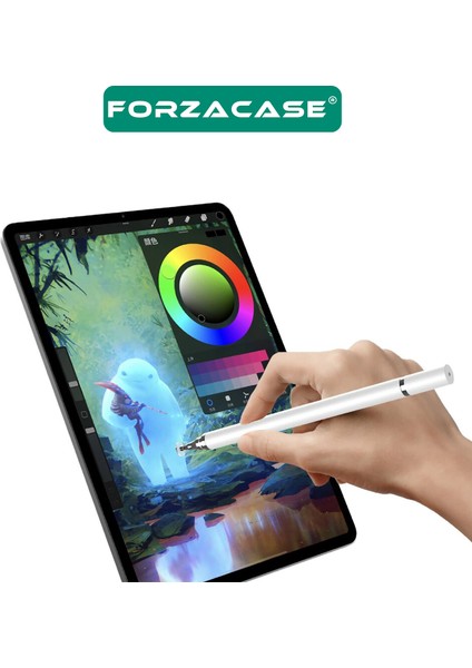 Universal Telefon Tablet iPad 2in1 Disk Uçlu Stylus Pen Dokunmatik Kalem - FC470 modelleri