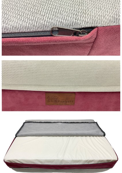 Coch Box Üst Kalite Köpek Yatağı Süngerli Sıvı Geçirmez Alezli. %100 Elyaflı. 2 Fermuarlı fırsatları