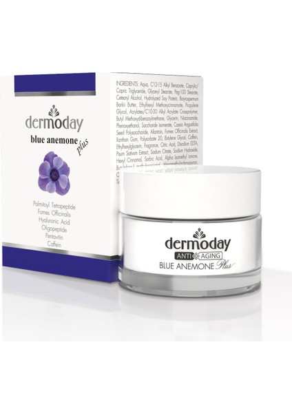 Blue Anemone Plus Mavi Anemon Çiçeği Kremi Klasik