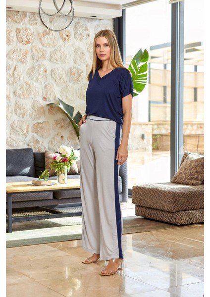 Kadın Lacivert Pijama Takımı 24541