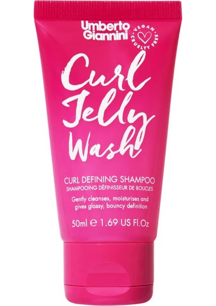 Curl Jelly Jöle, Krem, Şampuan 3'lü Başlangıç Seyahat Kiti (3 x 50 ml)