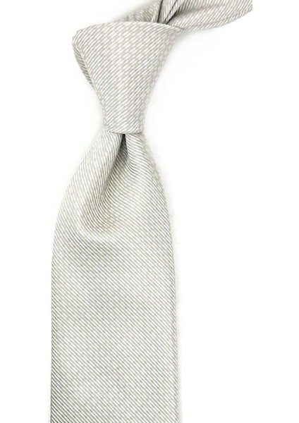 Estornino Style Krem Kendinden Desen Italyan Ipek Kravat İK1506