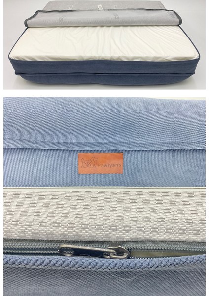 Coch Box Üst Kalite Köpek Yatağı Süngerli Sıvı Geçirmez Alezli. %100 Elyaflı. 2 Fermuarlı