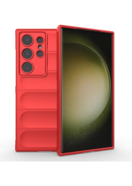 Samsung Galaxy S23 Ultra Kılıf Etnik Optimum Içi Kadife Silikon