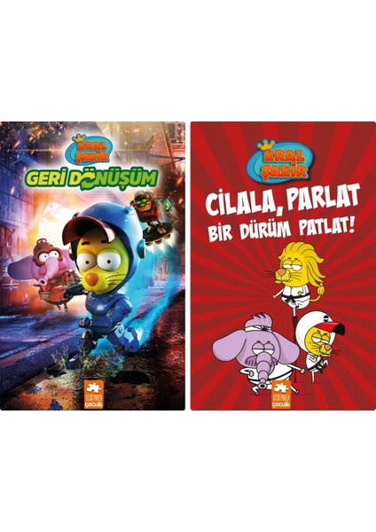 Kral Şakir Cilala, Parlat Bir Dürüm Patlat! (Ciltli) - Kral Şakir Geri Dönüşüm (Ciltli) 2 Kitap - Varol Yaşaroğlu