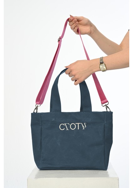 10.01 Mumlu Kanvas Midi Çanta (AZURE BLUE) fiyatları