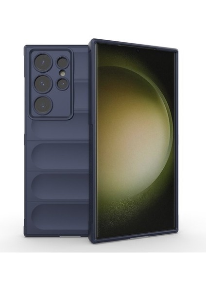 Samsung Galaxy S23 Ultra Kılıf Etnik Optimum Içi Kadife Silikon