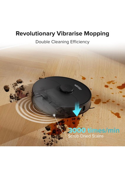 S7 Max Ultra Premium Robot Süpürge, Mop Kaldırma, Mop Kurutma, Kendi Kendini Temizleme, Vibrarise Paspaslama+Luciole Lambader
